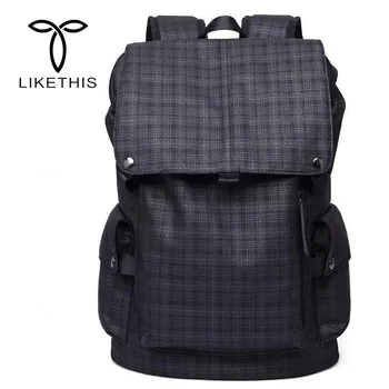 

LIKETHIS Men Casual Backpack School Backpacks For 15.6inch Laptop New Material Commercial For Men Travel Mochila Leisure HD-168