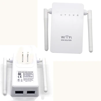 

Etmakit New Hot Sale Dual antenna 300Mbps Wifi Repeater Wireless Range Extender 802.11N Booster Signal Amplifier wlan EU/US