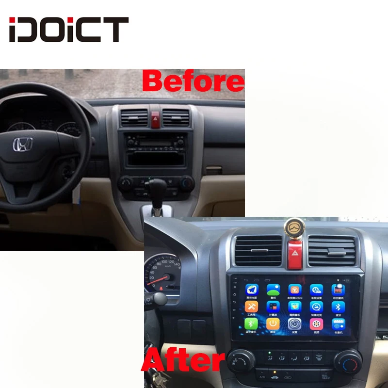 Perfect IDOICT Android 8.1 Car DVD Player GPS Navigation Multimedia For Honda CRV Radio 2008 2009 2010 2011 car stereo 5