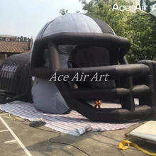 Гигантский Подгонянный надувной шлем туннельный вход с воздуходувкой для спичек на продажу