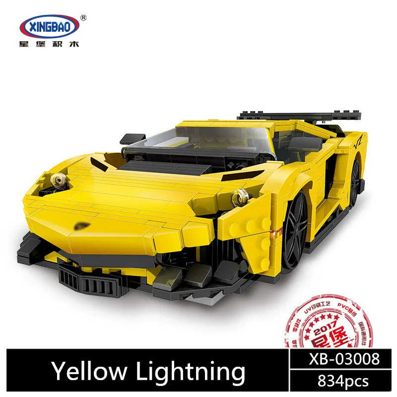 825 шт XingBao 03010 в конструкторах, креативный MOC Technic серия, набор машин Photpong, Обучающие строительные блоки, кирпичи, игрушки, модель, подарок