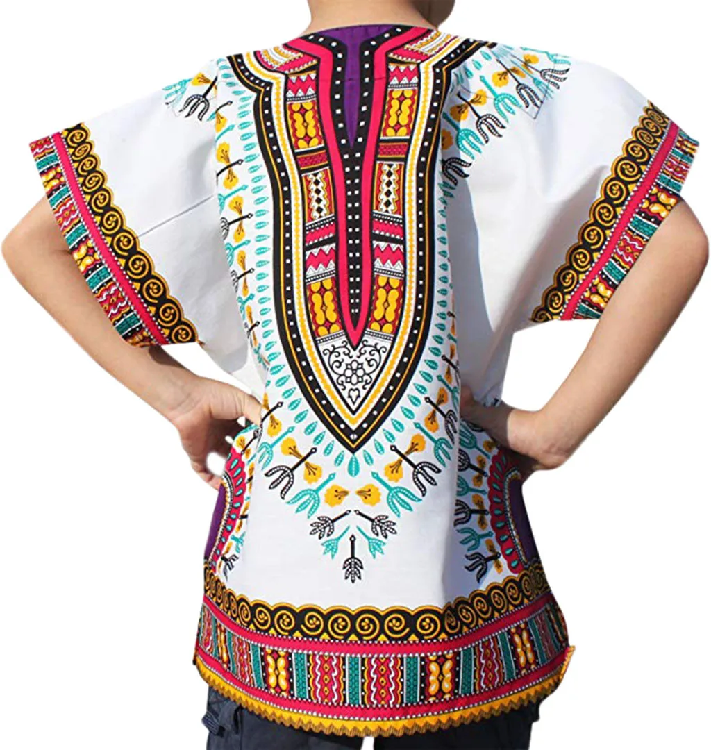 

Summer Style African Shrit T-for Baby Girl Baby Boy Children Unisex Baby Bright Dashiki African Child Color T-Shirt K20