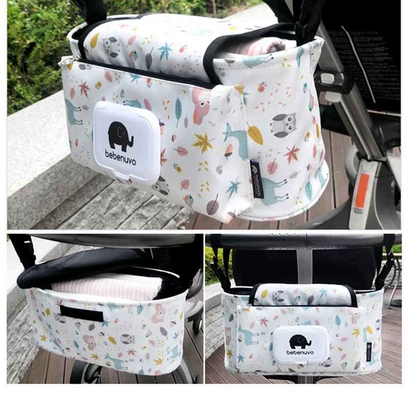 

Cartoon Baby Stroller Storage Bag Waterproof Mummy Nappy Diaper Bag Large Capacity Newborn Hook Strollers Bags Baby Accessories
