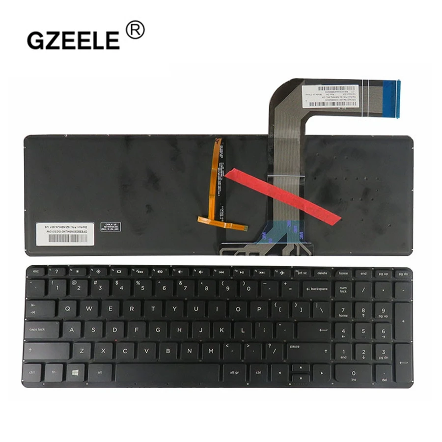 

GZEELE US New English keyboard FOR HP Pavilion 15-P 17-F 17-F000 15-P029TX P020 P030 P033AX 039 p042 p043AX 15-p043cl backlight