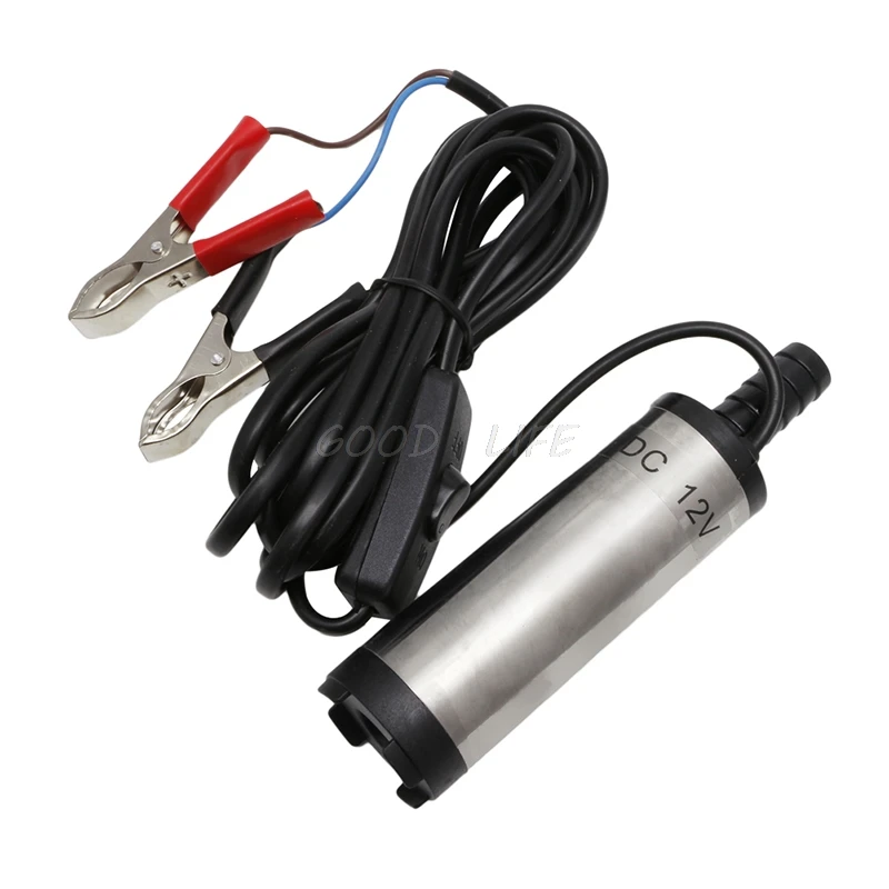 

DC12V Stainless Steel Submersible Diesel Fuel Water Oil Pump 12L Per Minute 38mm Drop Ship