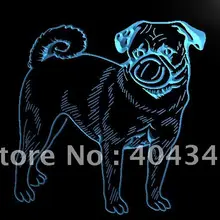 LK248-Мопс Мопсы собак Pet приманки светодиодный знак неонового света