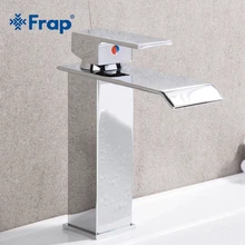 FRAP robinet de lavabo mitigeur de salle de bains, robinet en laiton monotrou, cascade de toilette mélangeur chaud et froid robinet carré Y10143