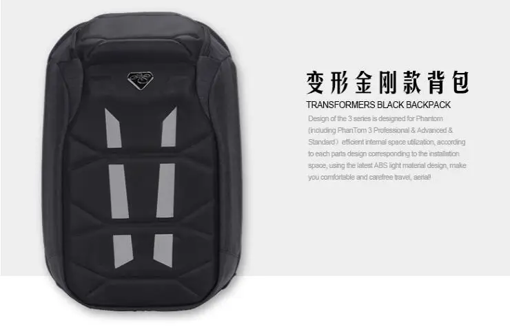 Новейший рюкзак для DJI Phantom 4 3, чехол для переноски, Жесткий Чехол для DJI Phantom 3 4 FPV Drone RC Quadcopter - Цвет: Transformers Bag