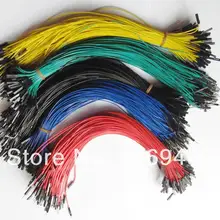 100 шт./лот(5 цветов х 20 штук) 2,54 мм 30 см штекер Женский 1 p-1 p Dupont провода Соединительный кабель для Arduino 5 цветов