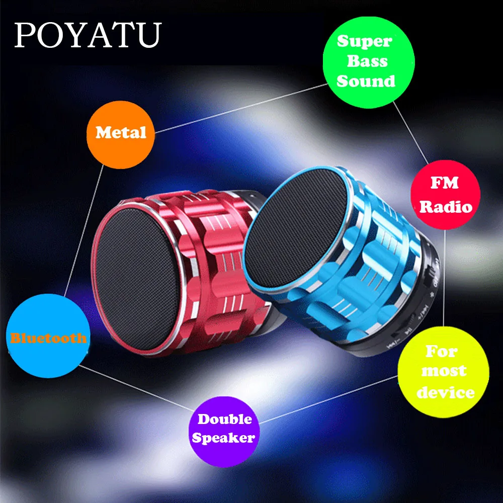 POYATU S28 bluetooth колонка мини беспроводная s портативный стереозвук с супер басами