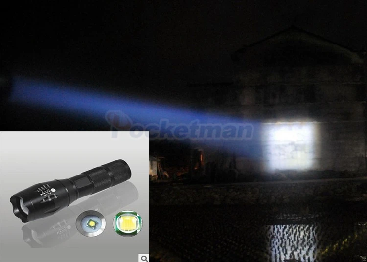 E17 XM L T6 3800 люмен светодио дный Факел Масштабируемые фонарик Torch light для 3xaaa или 1x18650