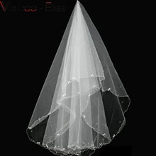 Свадебная фата Свадебные вуали один слой короткая фата белый acessorios sposa 1,5 метров бант кружева свадебная вуаль