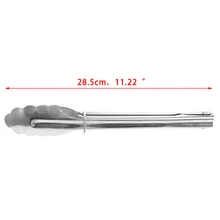 Высокое качество 12 дюймов из нержавеющей стали для легкого завтрака Салат Хлеб кухонные щипцы зажим для кухни