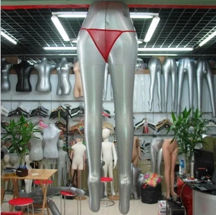 

Free Shipping Top Fashion Inflatable Female Mannequin leg Pants Skirt Stocking Display Stand Holder Silver Gray
