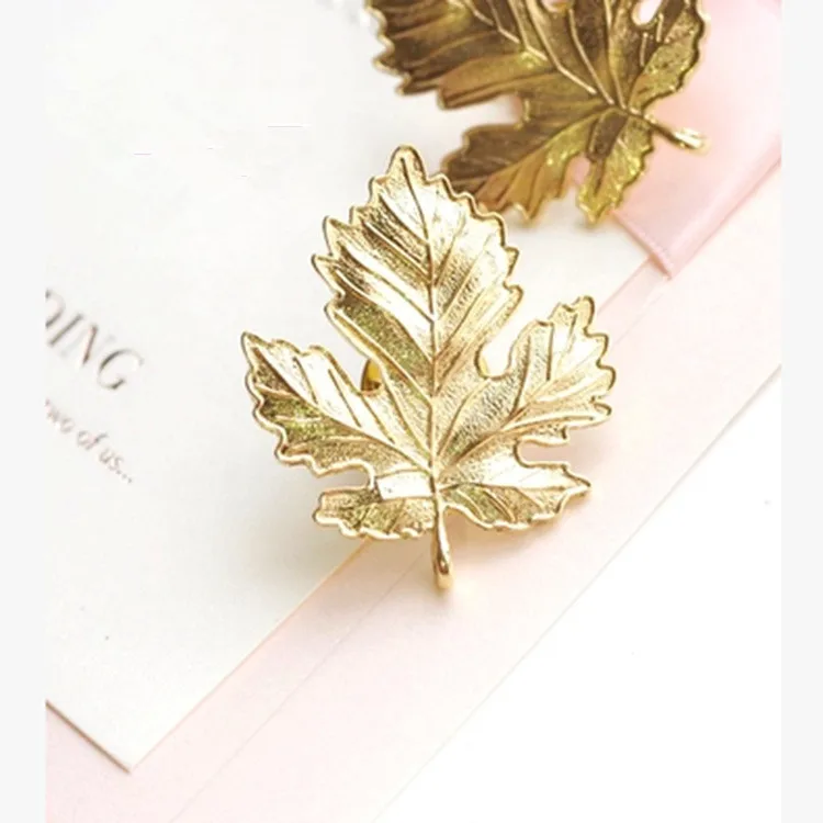 

Jztop Brand Vintage Maple Leaf Brooch Scarf Clips Leaves Brooches For Women