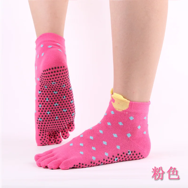 1 Pair Cute Women Colored Yoga socks Cotton Anti slip Massage Sports Socks Warm Candy Socks pilates