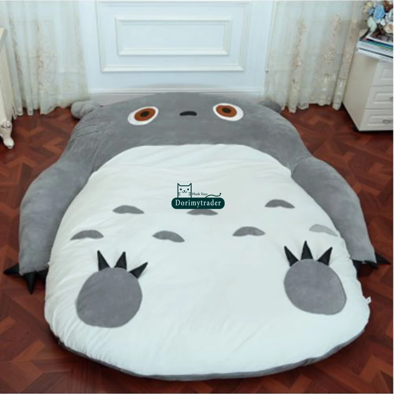 Dorimytrader поп аниме totoro плюшевый beanbag мягкий спальный мешок кровать диван татами 5