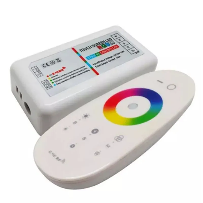 

RGBW LED Controller 2.4G RF Touch Screen Remote Control 6A 4 Channel DC12V-24V For RGBW RGBWWStrip