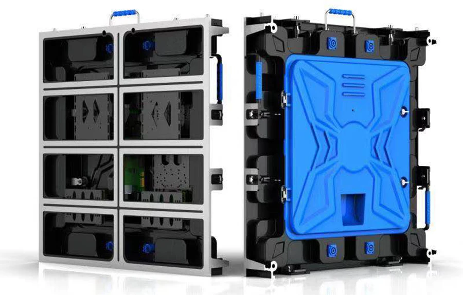 640x640 мм уличный литой алюминиевый шкаф для P10 Светодиодный модуль дисплея