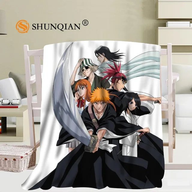 Custom BLEACH Kuchiki Rukia Blanket Manta Falafel Blanket Sofa/Bed