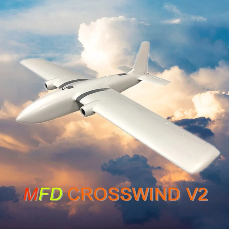 MFD Crosswind 1900 мм FPV Самолет фиксированное крыло БПЛА модель самолета РАДИОУПРАВЛЯЕМАЯ игрушка