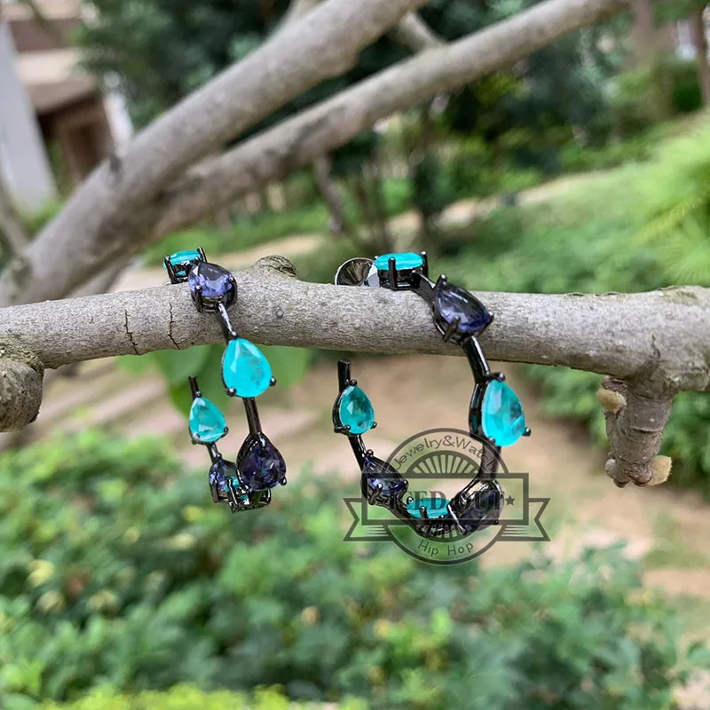 cz hoop earrings (2)