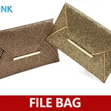 Модная расшитая блестками Переносная Сумка для документов для офисных леди, красивая Сумка для документов