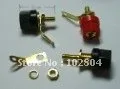 

Hex head Gold Plated Binding Post Banana Jack 2 colors Red & Black 100 pcs per Lot hot sale