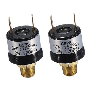 

2Pcs 12V 120-150PSI On/Off Air Pressure Control Switch for Onboard Air Systems Horn Compressor