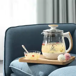 Электрический чайник полный автоматический утолщенной стеклянный multi-Функция цветок чайник черный чай варится нагреватель безопасность