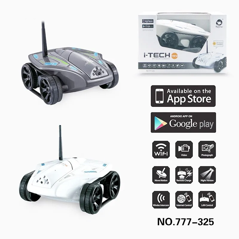 777-325 Wi-Fi Р/У танки с 0.3mp HD Камера Поддержка IOS Телефон или Android RC Игрушечные лошадки