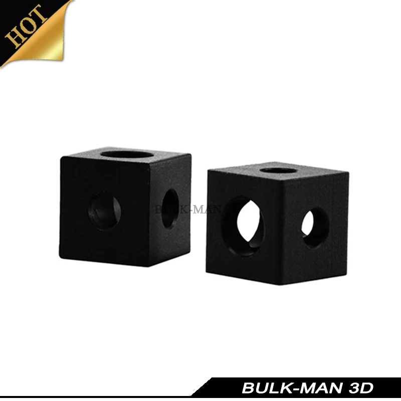 

10pcs Openbuilds Black Anodized Three Way Cube Corner Connector Bracket Fit 20mm Aluminum Extrusions Profile 3D Prinnter