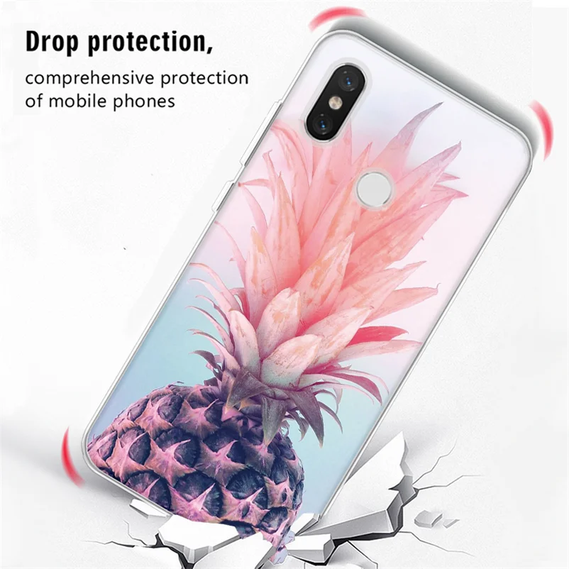 ТПУ с рисунком ананаса крышка для Xiaomi Redmi K20 7A 8A 3S 4A 5 Plus 6A Go S2 обратите внимание на