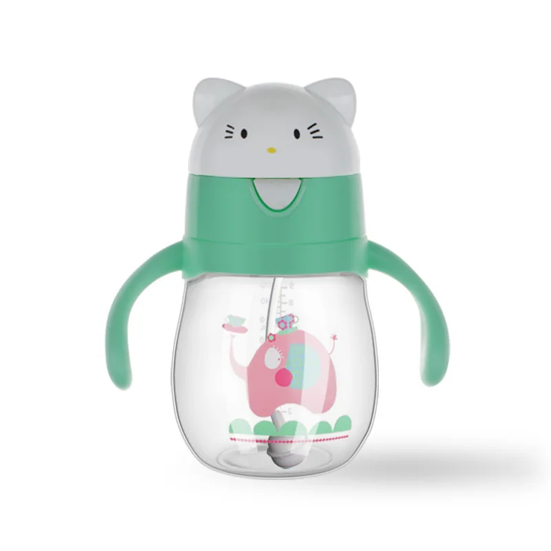 Baby Training Cups Kid Cute Water Feeding Handle Bottle BPA Free Toddler Sippy Leak-Proof Drinker Infant Learning Kettle MY0044 (8)