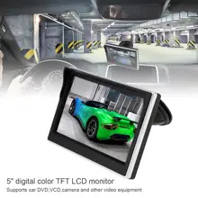 5 pulgadas del coche de TFT LCD Monitor de visión trasera de la Cámara de reversa DVD VCD 800*480 16:9 Auto estacionamiento de marcha atrás de copia Monitor