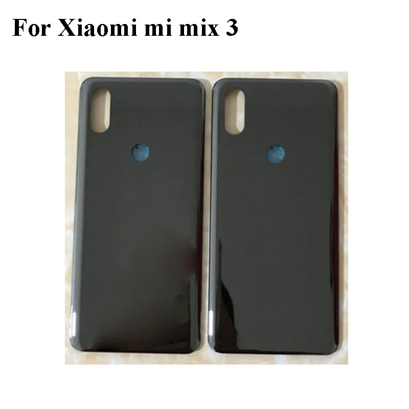 Черная Керамическая Задняя стеклянная крышка для Xiaomi mi mix 3 mix3 корпус батарейного