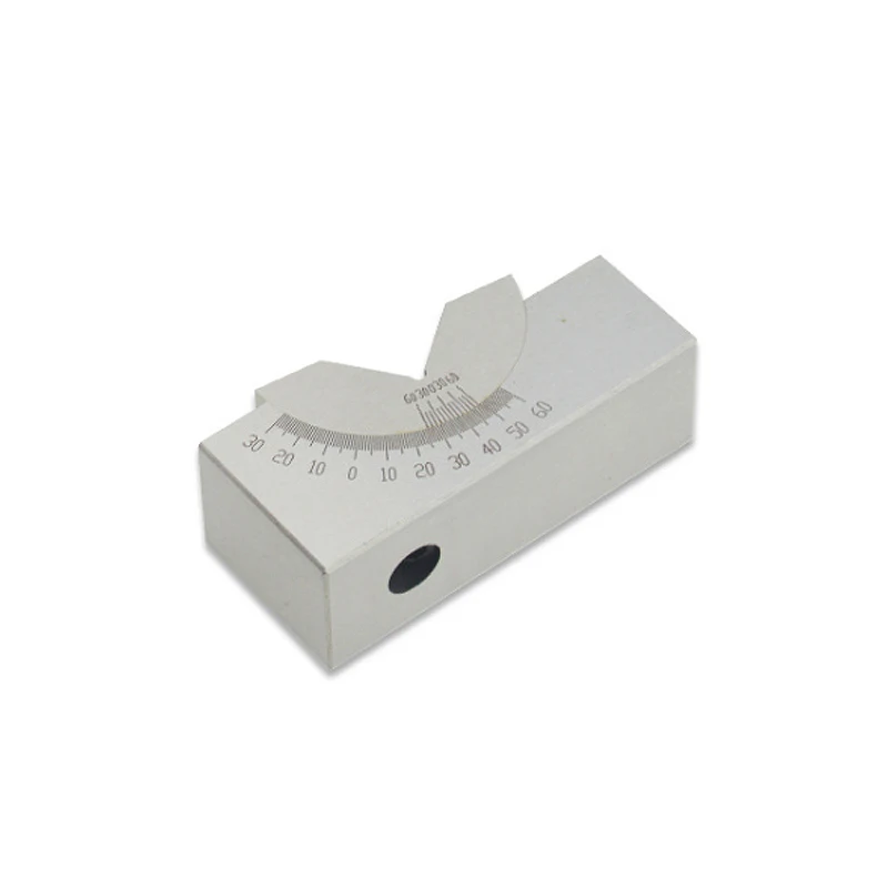 Slver Precision Grinding Machine Angle Plate V Block 0-60 Degrees Adjustable Micro Angle Gauge With