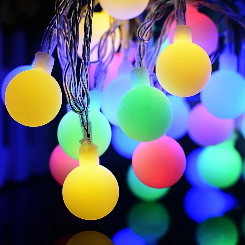 DHL Free 100M 600 Balls Wedding Christmas Garland Outdoor Waterproof Led String Lights 220V EU Plug Warm White RGB DHL Free 100M 600 Balls Wedding Christmas Garland Outdoor Waterproof Led String Lights 220V EU Plug Warm White RGB