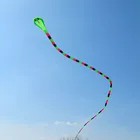 Best Price as low as $145.64 free shipping high quality 40m dual line soft kite snake kite weifang with kite reel ripstop nylon fabric power kite flying toys