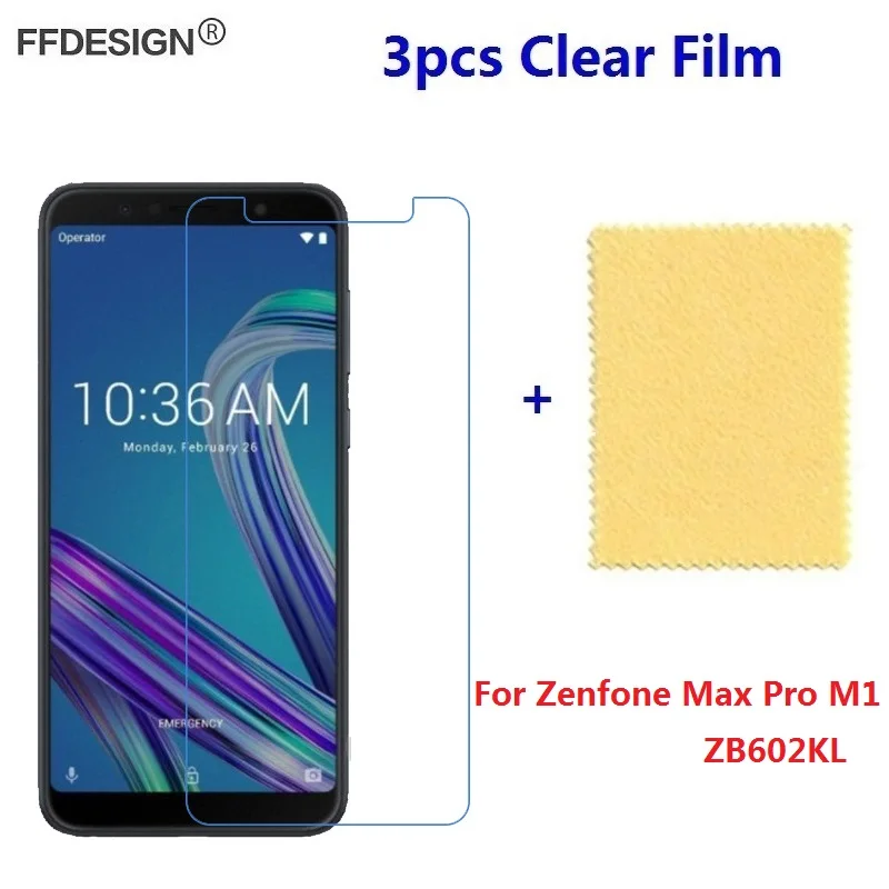 

3pcs For Zenfone Max Pro M1 Screen Protector For Asus Zenfone Max Pro ZB602KL M1 Protective Film Foil Guard Cover Saver Skin