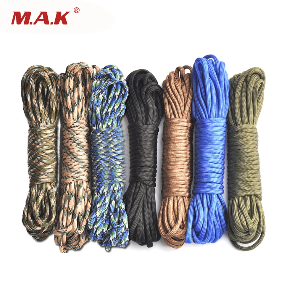 عالية الجودة في الهواء الطلق تسلق التخييم 25/50/100ft Paracord في 550 المظلة الحبل الحبل حبل بقاء حبل عالية الجودة في الهواء الطلق تسلق التخييم 25/50/100ft Paracord في 550 المظلة الحبل الحبل حبل بقاء حبل