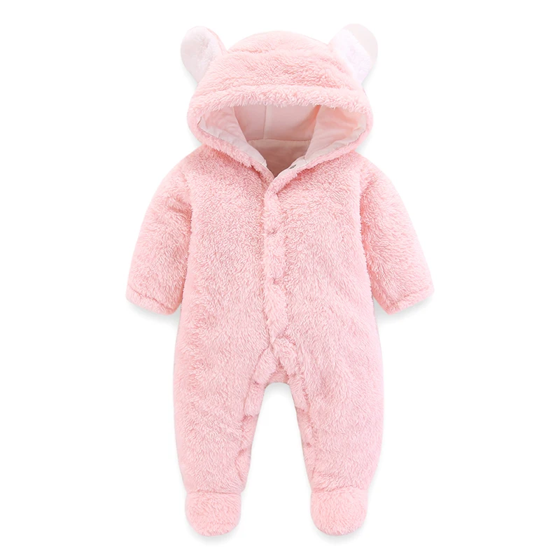 newborn baby girls clothes Bodysuit Baby rompers Hooded pajamas warm winter animal costumes Baby Hooded rompers