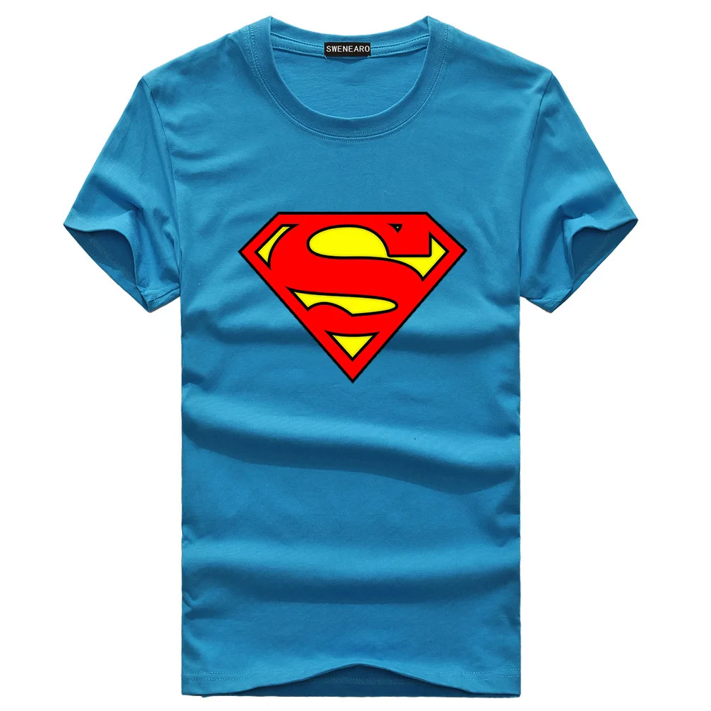 Fashion summer superman t shirt men cool casual style short sleeve