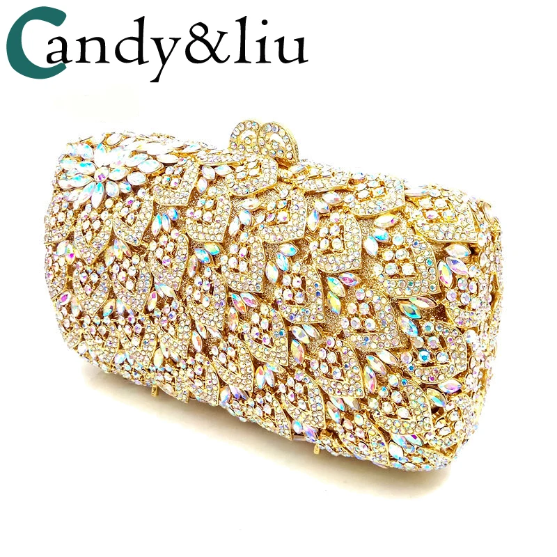 

Europe United States new dinner bag ladies hand bag high-end custom handmade evening bag rhinestone shoulder bag a generation