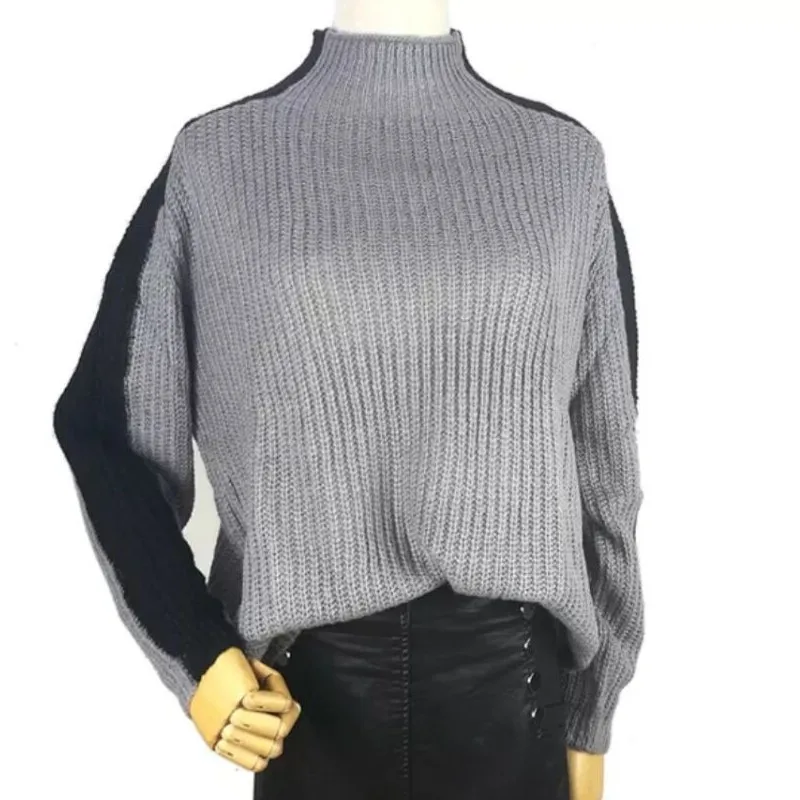 2019 мохеровый Модный женский свитер с высоким воротником с длинным рукавом мягкий плюшевый осенне-зимний Повседневный свитер толстый