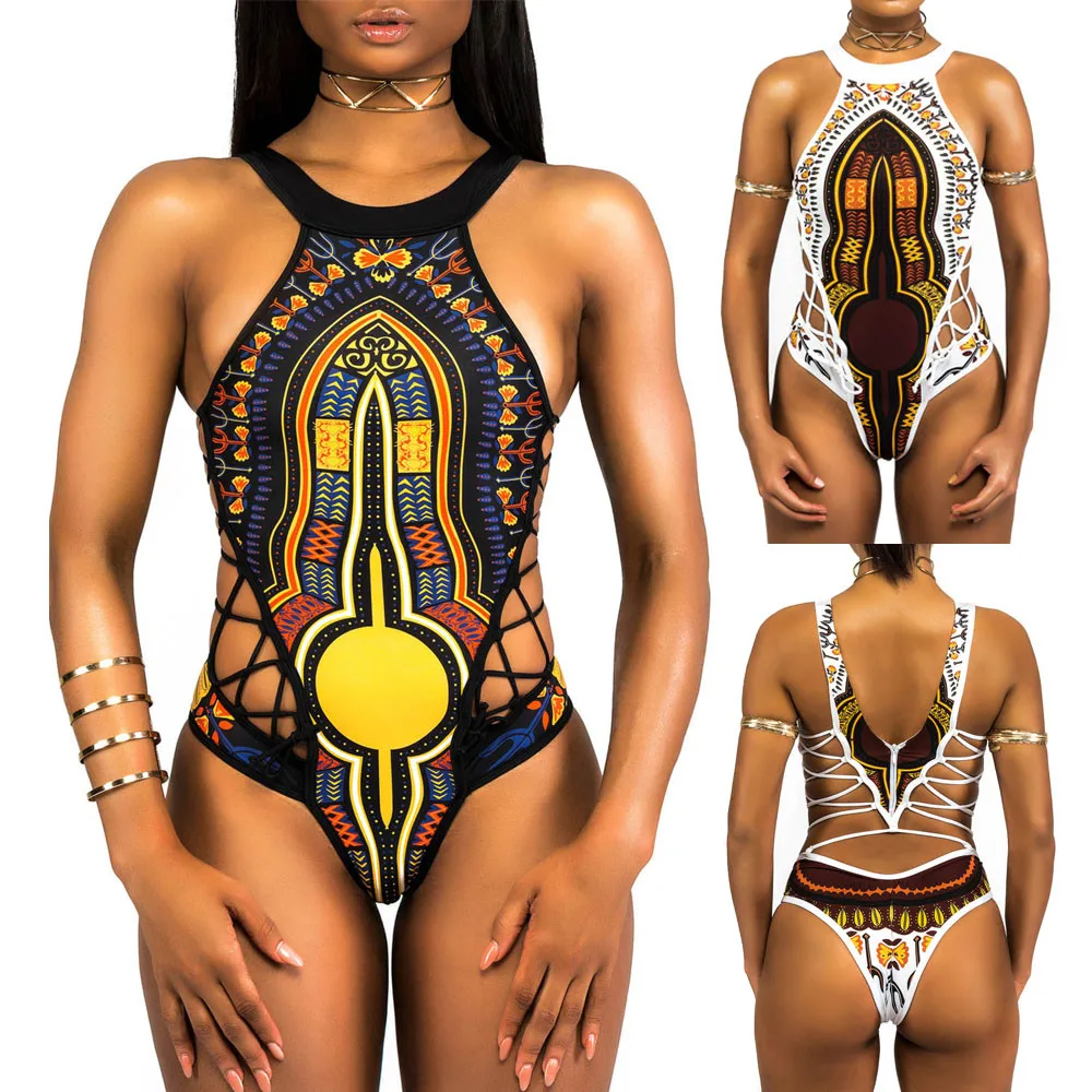 

Women Bandage Bikini Monokini Push Up Padded Bra Swimwear Swimsuit 87011
