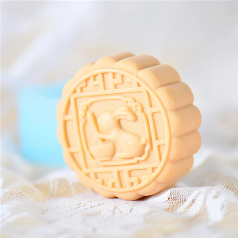 Mooncake форма для мыла с рисунком кролика силиконовая форма для конфет и шоколада форма для украшения торта ручной работы Инструменты для изготовления мыла