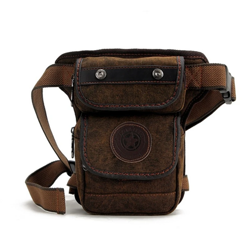 fashion canvas waist pack waterproof waist leg bag casual Fanny pack