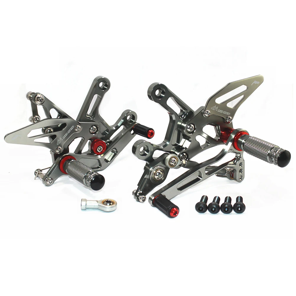 Для Kawasaki ZX10R ZX 10R CNC Регулируемые подножки для ног Rider Rearsets педаль для ног