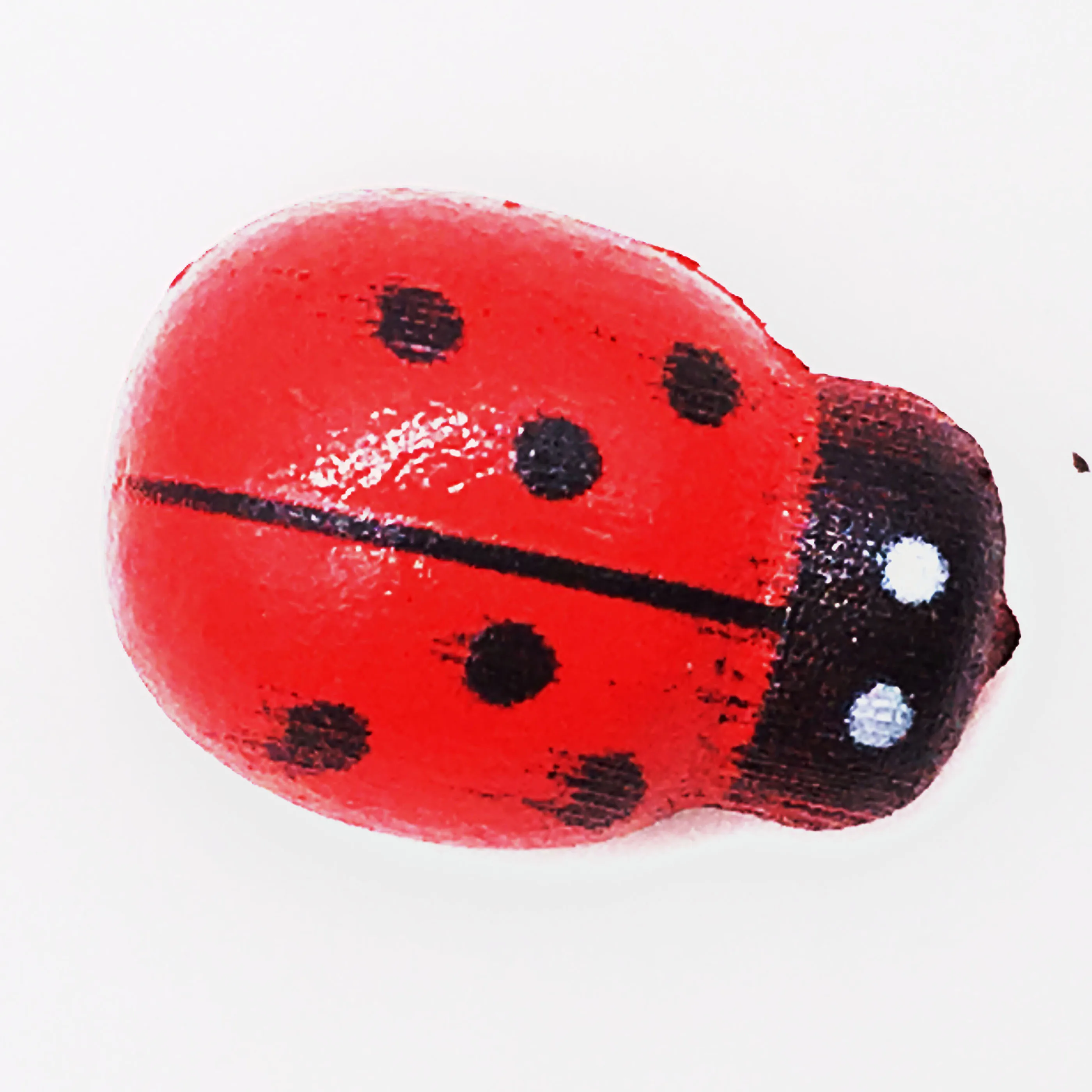 100pcs wooden ladybug decal painted adhesive DIY crafts decoration